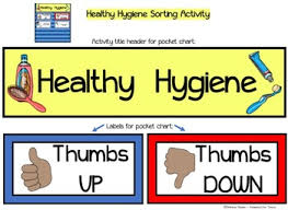 Health And Hygiene Picture Sort Activity