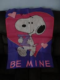 Snoopy Valentine Flag S For