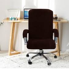 Velvet Elastic Chair Cover Office Chair