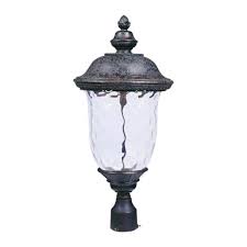 maxim carriage house led outdoor post oriental bronze 55420wgob