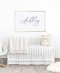 Custom Name Print Nursery Decor Baby