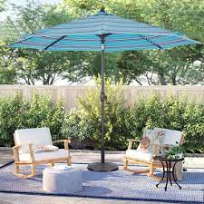 9ft Striped Market Umbrella With
