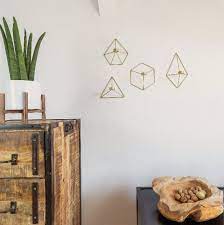 Golden Geometric Hanging Tea Light