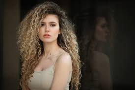 Need inspiration for your curls? Wallpaper Model Blonde Curly Hair Looking At Viewer Necklace Tank Top Reflection Women Indoors 2048x1365 Nightblack 1411929 Hd Wallpapers Wallhere