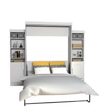 bestar edge queen wall bed with storage