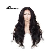 Anogol High Temperature Fiber Hair Natural Hairline Glueless