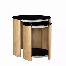 Modern Curved Edge Nest Of 2 Tables
