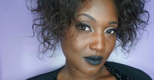 black lipstick on my dark skin tone