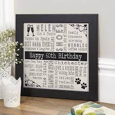 personalised 60th unique birthday gifts