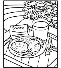 Enjoy these free coloring pages, an extension of christmas and winter holidays theme preschool activities and crafts. Cookies For Santa Santa Coloring Pages Christmas Coloring Sheets Coloring Pages