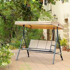 Outsunny 3 Seater Swing Chair Canopy