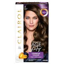 If you have a known hair dye allergy, do not use this product unless approved by your dermatologist. Clairol Age Defy Medium Brown Hair Dye 5 Sainsbury S