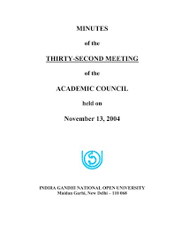 32nd meeting of academic council ignou