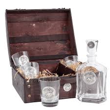 Boxed Decanter 4 Old Fashion Rocks