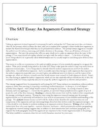 the sat essay an argument centered strategy argument centered click on the above to the sat essay argument centered strategy