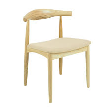 wegner style elbow chair square seat