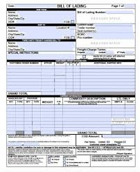 Download Blank Bill Of Lading Forms Pdf Word Excel
