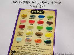34 Unfolded Bertie Botts Every Flavor Beans Chart