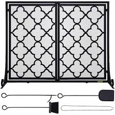 Vevor 2 Panel Fireplace Screen 39 In X