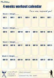 Weight Loss Weight Loss Calendar