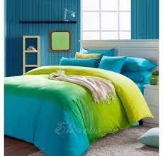 blue solid duvet cover bedding sets