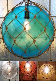 Coastal Lamps Inspired By Fishing Glass