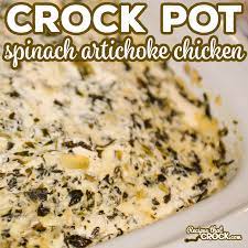 Chicken Spinach Artichoke Dip Crock Pot gambar png