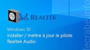 realtek audio installer mettre à
