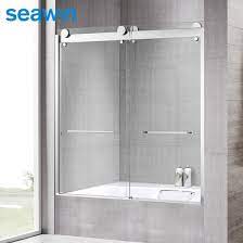 bypass shower bathtub glass door
