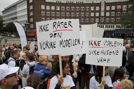 Tvungen lønnsnemnd er i norsk arbeidsliv et tvangstiltak som myndighetene kan iverksette for å stoppe en pågående arbeidskonflikt. Sykehusstreiken Stoppet Av Tvungen Lonnsnemnd Iostfold