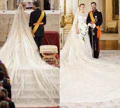 Here the most iconic royal wedding dresses that have. Princess Stephanie Of Luxembourg Enchants The World With Her Regal Wedding Look Hello
