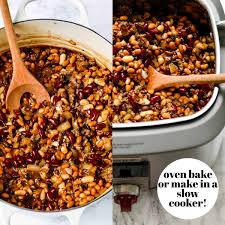cowboy beans slow cooker or oven baked