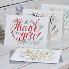 Thank You Cards By Oakdene Designs Notonthehighstreet Com