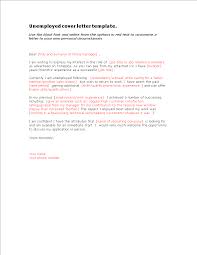 Free Basic Unemployed Cover Letter Templates At