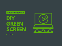 create a diy green screen video effect