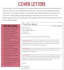 cover letters office of career services