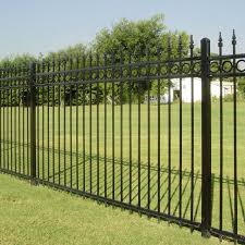 powder coated steel garden fence