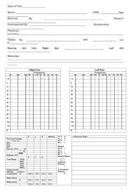 Front Of Audiogram Form Sorry Needed One Of These For Work