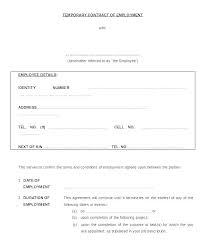 Free Employment Contract Form Employment Contract Template Word Free