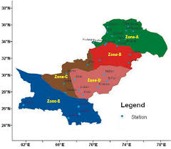 Map Of Pakistan Showing Different Climate Zones Of Pakistan