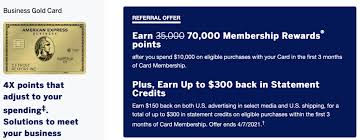 new amex business gold offer earn 70
