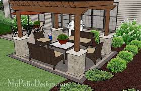 Brick Patio Design With Pergola