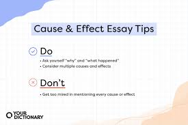 cause and effect essay exles