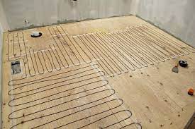 Underfloor heating is more effective and economical as it heats the floor itself, which holds the heat, resulting in long lasting radiant heat. How To Install A Heated Tile Floor And Also How Not To Install A Heated Tile Floor The Creek Line House