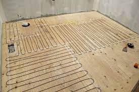 how to install a heated tile floor