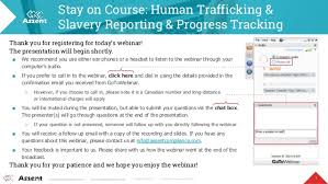 Stay On Course Human Trafficking Slavery Reporting Progress Trac