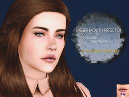 the sims resource bigger mouth preset 02