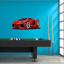 Lamborghini Aventador V12 Wall Decal 3d