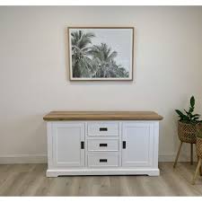 The carlton sideboard buffet, wine rack has plenty of storage and space for all your dining and entertaining needs. Hamptons Rustic White Timber Sideboard Buffet Cabinet