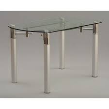 Round Glass Extending Dining Table